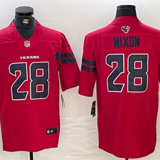 Men's Houston Texans #28 Joe Mixon Red Vapor Untouchable Stitched Football Jersey