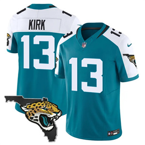 Men's Jacksonville Jaguars Florida Patch Vapor Jersey All Stitched Christian Kirk 13