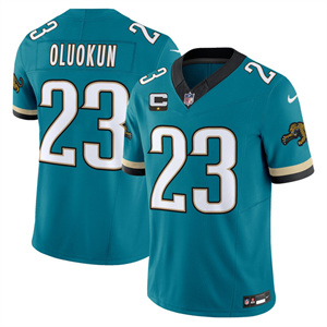 Men's Jacksonville Jaguars Florida Patch Vapor Jersey All Stitched Foyesade Oluokun23