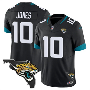 Men's Jacksonville Jaguars Florida Patch Vapor Jersey All Stitched Mac Jones #10