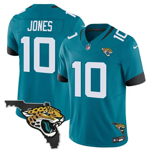 Men's Jacksonville Jaguars Florida Patch Vapor Jersey All Stitched Mac Jones #10