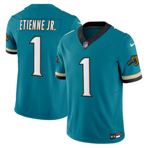 Men's Jacksonville Jaguars Florida Patch Vapor Jersey All Stitched Travis Etienne Jr. 1