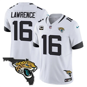 Men's Jacksonville Jaguars Florida Patch Vapor Jersey All Stitched Trevor Lawrence #16