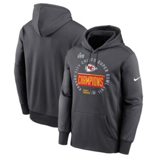 Men's Kansas City Chiefs Black Super Bowl LVII Champions Pullover Hoodie