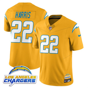 Men's Los Angeles Chargers #22 Najee Harris 2025 Alternate Jersey All Stitched