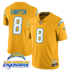 Men's Los Angeles Chargers #8 Omarion Hampton 2025 Alternate Jersey All Stitched
