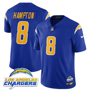 Men's Los Angeles Chargers #8 Omarion Hampton 2025 Alternate Jersey All Stitched