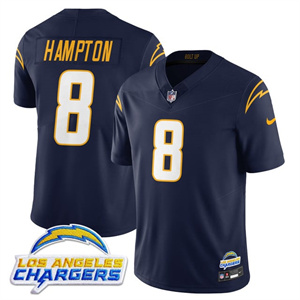 Men's Los Angeles Chargers #8 Omarion Hampton 2025 Alternate Jersey All Stitched