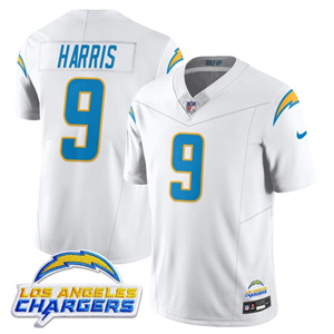 Men's Los Angeles Chargers #9 Tre Harris 2025 Alternate Jersey All Stitched