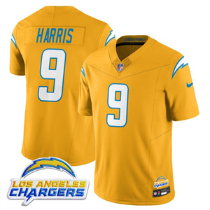 Men's Los Angeles Chargers #9 Tre Harris 2025 Alternate Jersey All Stitched