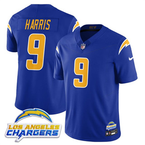 Men's Los Angeles Chargers #9 Tre Harris 2025 Alternate Jersey All Stitched