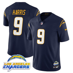 Men's Los Angeles Chargers #9 Tre Harris 2025 Alternate Jersey All Stitched
