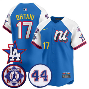 Men's Los Angeles Dodgers National League 2025 MLB All-Star Jersey V3 All Stitched Shohei Ohtani #17