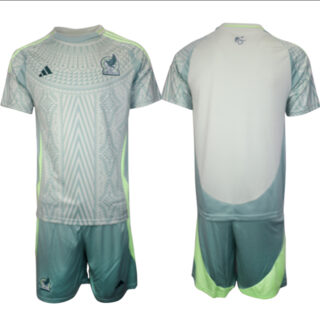 Men's Mexico Team Blank 2024-25 Green Away Soccer Jerseys