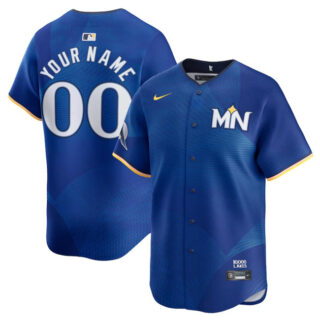 Men's Minnesota Twins Active Player Custom Royal 2024 City Connect Limited Stitched Baseball Jersey
