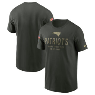 Men's New England Patriots Forest Green 2025 Salute to Service Sideline Primary Edge Dri-FIT T-Shirt