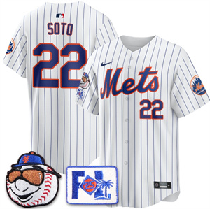 Men's New York Mets 2025 Spring Training Jersey All Stitched White Juan Soto #22
