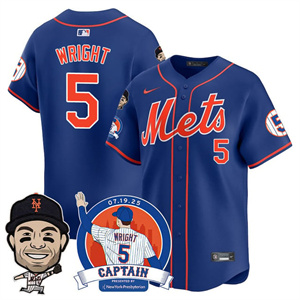 Men's New York Mets #5 David Wright David Wright Mets Legend Jersey V2 All Stitched