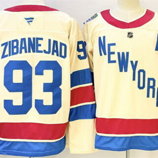 Men's New York Rangers #93 Mika Zibanejad Beige 2025-26 Winter Classic With A Patch Stitched Hockey