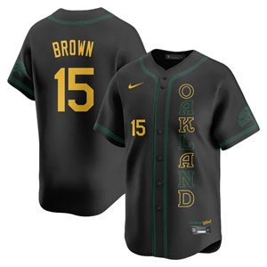Men's Oakland Athletics City Connect Concept Jersey All Stitched Seth Brown #15