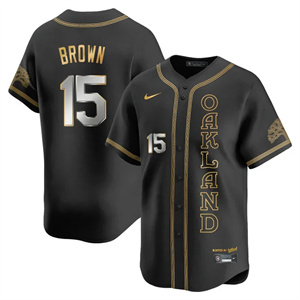 Men's Oakland Athletics City Connect Concept Jersey All Stitched Seth Brown #15