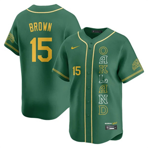 Men's Oakland Athletics City Connect Concept Jersey All Stitched Seth Brown #15