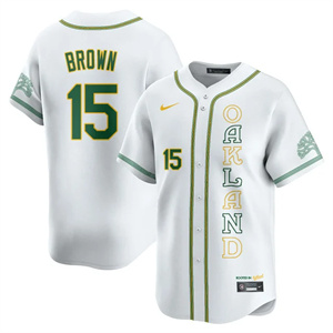Men's Oakland Athletics City Connect Concept Jersey All Stitched Seth Brown #15