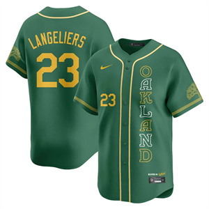 Men's Oakland Athletics City Connect Concept Jersey All Stitched Shea Langeliers #23