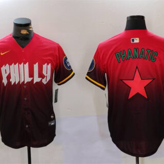Men's Philadelphia Phillies Phanatic Red City Connect Limited Stitched Jersey