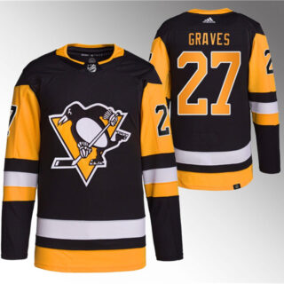 Men's Pittsburgh Penguins #27 Ryan Graves Black Stitched Jersey
