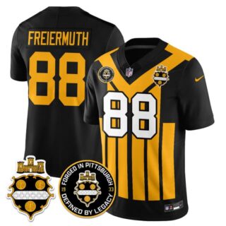 Men's Pittsburgh Steelers #88 Pat Freiermuth Alternate 1933 Throwback Limited Jersey All Stitched