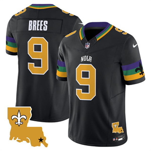 Men's New Orleans Saints #9 Drew Brees 2025 New Orleans City Vapor Limited Jersey All Stitched