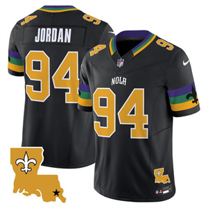 Men's New Orleans Saints #94 Cameron Jordan 2025 New Orleans City Vapor Limited Jersey All Stitched