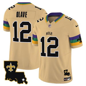 Men's New Orleans Saints #12 Chris Olave 2025 New Orleans City Vapor Limited Jersey All Stitched