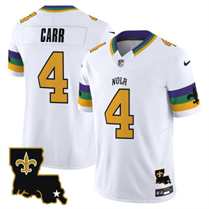 Men's New Orleans Saints 2025 New Orleans City Vapor Limited Jersey All Stitched Derek Carr