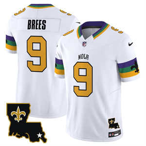Men's New Orleans Saints 2025 New Orleans City Vapor Limited Jersey All Stitched Drew Brees