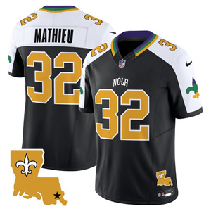 Men's New Orleans Saints #32 Tyrann Mathieu 2025 New Orleans City Vapor Limited Jersey All Stitched