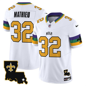 Men's New Orleans Saints 2025 New Orleans City Vapor Limited Jersey All Stitched Tyrann Mathieu