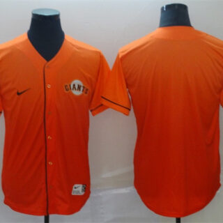 Men's San Francisco Giants Blank Orange Fade Stitched Baseball Jersey