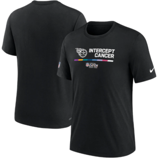 Men's Tennessee Titans 2022 Black Crucial Catch Performance T-Shirt