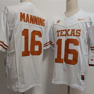 Men's Texas Longhorns Active Player White F.U.S.E. Stitched Jersey