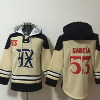 Men's Texas Rangers #53 Adolis Garcia Cream Ageless Must-Have Lace-Up Pullover Hoodie