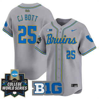 Men's UCLA Bruins #25 CJ Bott 2025 World Series Vapor Premier Limited Jersey All Stitched