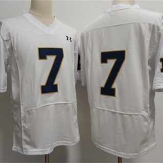Men's USC Trojans #7 Audric Estime White Stitched Jersey