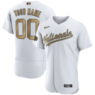Men's Washington Nationals Active Player Custom 2022 All-Star White Flex Base Stitched MLB Jersey