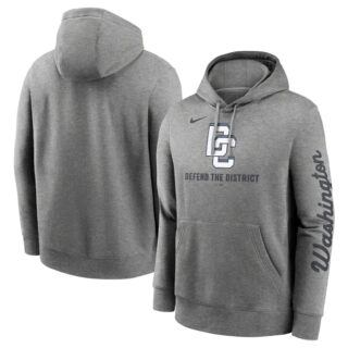 Men's Washington Nationals Heather Charcoal 2025 City Connect French Terry Club Pullover Hoodie