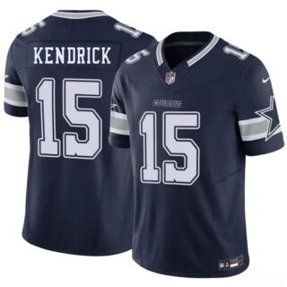 Men's Dallas Cowboys #15 Derion Kendrick Navy 2026 F.U.S.E Vapor Untouchable Limited Stitched Football Jersey