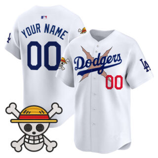 Men's Los Angeles Dodgers Active Player Custom White x One Piece 2025 Vapor Premier Limited Stitched Baseball Jersey