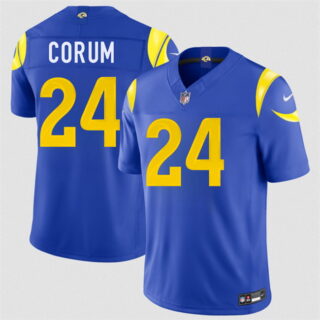 Men's Los Angeles Rams #24 Blake Corum Royal 2026 F.U.S.E. Vapor Limited Stitched Football Jersey