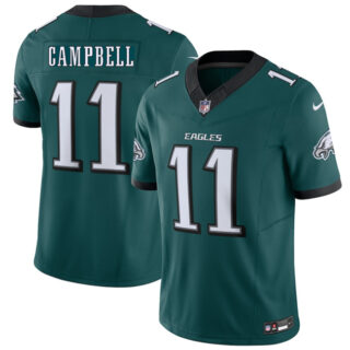 Men's Philadelphia Eagles #11 Jihaad Campbell Green 2026 F.U.S.E. Vapor Untouchable Limited Stitched Football Jersey